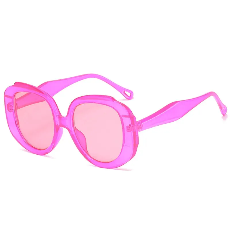 Oversize Oval Cycling Sunglasses Women Candy Color Pink Goggles Fashion Gradient Sun Glasses UV400 Eyewear Frame Ladies Shades